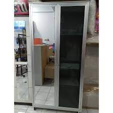 Salah satu produk furniture yang harus ada dalam rumah. Beli Sekali Awet Bertahun Lemari Pakaian 2 Pintu Alumunium Kaca Panjang Free Ongkir Semarang Shopee Indonesia