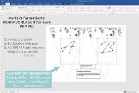 Ich habe ein problem mit einer word vorlage unter word 2016. Eukalyptus Wimpel Diy Shop Blog Downloaden Drucken Glucklich Sein