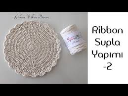 Ribbon Ip Supla Yapimi 2 Youtube Krose Tig Isleri Orgu