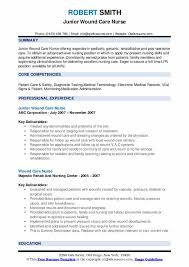 Wound Care Nurse Resume Samples Qwikresume