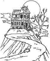 Lots of mythological monster coloring pages for children to have fun with. 26 Best Haunted House Coloring Page Ideas House Colouring Pages Coloring Pages Haunted House