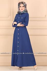 Modaselvim Elbise Kemerli Elbise Ferace Ast2027 Indigo The Dress Elbise Moda Stilleri
