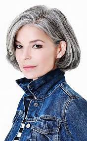 Image Result For Salt And Pepper Hair Women Thick Hair Styles Hair Highlights Short Hair Styles