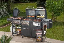 Outdoor Summer Patio 7 Burner Propane Charcoal Grill Griddle And Smoker Combo Charcoal Grill Best Charcoal Grill Grilling
