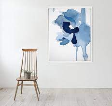 4.2 out of 5 stars 157. Large Blue Tones Abstract Wall Art