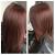 Short Brunette With Red Highlights