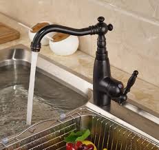 Salt, bowl and soft cloth. Juno Black Deck Mounted Oil Rubbed Bronze Kitchen Sink Mixer Faucet