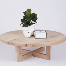 For instance, a round glass coffee table gives a modern and clean impression. This Modern And Designer Round Oak Coffee Table Is Crafted From Solid Hardwood Timbe Coffee Table Inspiration Round Wooden Coffee Table Round Wood Coffee Table