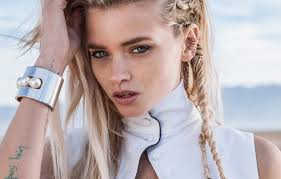 Dark ash blonde / eyes: Wallpaper Look Girl Face Model Blonde Braids Bracelet Abbey Lee Kershaw Abbey Lee Abby Lee Images For Desktop Section Devushki Download