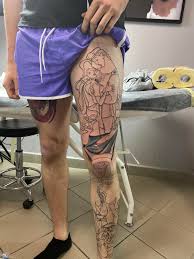 Automatically trace photos and pictures into a stencil, pattern, line drawing, or sketch. Outline To My Disney Leg Sleeve Done While Traveling Done By Catya At Devils Ink Powidz Poland Tattoos