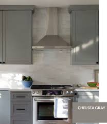 Bm Chelsea Gray Painted Kitchen Cabinets Colors Kitchen Cabinet Colors Grey Cabinets