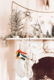Boho front door dreamcatcher snowman wreath. 10 Christmas Decorations For A Boho Fireplace
