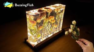 After about 20 minutes, you'll want to. Roses And Epoxy Resin Night Lamp Resin Art Youtube