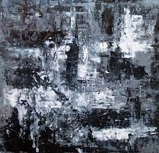 The rising morning twilight resonates with hearts upheaval. Black And White Abstract Art Monochromatic Abstract Painting