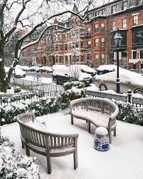 Boston Travel Globe Outdoor Winter Wonder