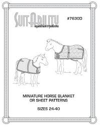 Pdf Small Miniature Horse Blanket Sheet Pattern Diy Horse