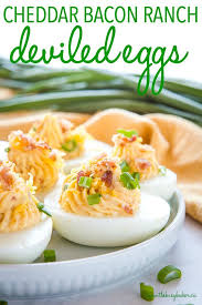 Best Ever Cheddar Bacon Ranch Deviled Eggs Recipe Devilled Eggs Recipe Best Ranch Deviled Eggs Deviled Eggs Recipe Easy