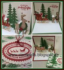 Pop Up Karte Weihnachtsschlitten Popup Karten Weihnachten Weihnachtsschlitten Basteln Weihnachten