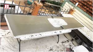 building concrete countertops