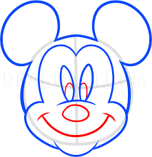 He is the face of disney, and has been on television for decades. How To Draw Mickey Mouse For Kids Coloring Page Trace Drawing