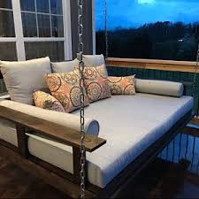 Free Shipping The All American Bed Swing Full Size Hanging Etsy Porch Swing Bed Bed Swing Porch Swing