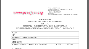 Badan kepegawaian daerah setelah meneliti dan memproses berkas kp mengusulkan ke kanreg ii bkn untuk dimintakan nota persetujuan. Lampiran 1d Per Bkn Nomor 24 Tahun 2017 Tentang Persetujuan Kepala Badan Kepegawaian Negara Tentang Pemberian Cuti Di Luar Tanggungan Negara