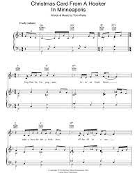 Check spelling or type a new query. Christmas Card From A Hooker In Minneapolis By Tom Waits Digital Sheet Music For Piano Vocal Guitar Piano Accompaniment Download Print Hx 85983 Sheet Music Plus