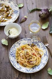 Carbonara Aux Artichauts Recette Italienne Un Dejeuner De Soleil Recette Recette Italienne Facile Recette Italienne Recette