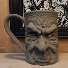 I M Not Happy Being Here Mug Wip By Thebigduluth On Deviantart Sculpture Clay Pottery Mugs Ceramics