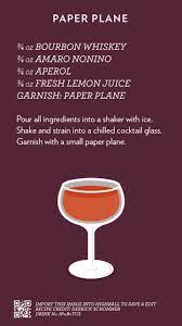 Cocktail Catalog Paper Plane Cocktail Drinks Recipes Cocktails Whiskey Cocktails