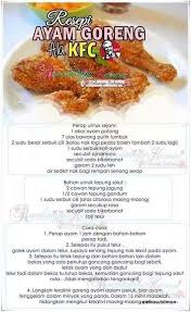Sampai saat ini, semua orang masih mencari resep dan bagaimana cara membuat ayam goreng seperti kfc dan mcd. Ayam Ala Kfc Resep Ayam Kfc Ayam Goreng