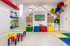 30 Creative Playroom Design For Your Kids Mykinglist Com Playroom Design Daycare Design Kids Room Design