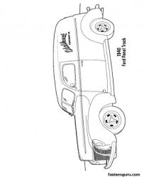 Find out more related images to color in the vehicle category. Ford Panel Truck Coloring Pages Printable For Kids Free Kids Coloring Pages Printable