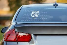 Make An Instant And Realistic Preview For Your Car Window Decal Sticker With This Mockup Generator Templat In 2020 Car Decals Stickers Mockup Generator Decals Stickers