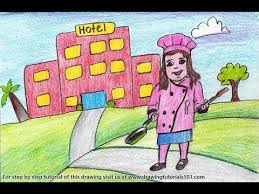 How To Draw A Girl Chef Outside Hotel Step By Step Very Easy Youtube If you are looking for a simple tutorial on hair drawing, go for this one. how to draw a girl chef outside hotel step by step very easy