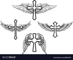 Angel's cross by rauge on deviantart. Cross With Wings Tattoo Drawing Novocom Top