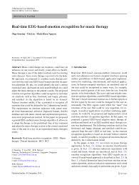Pdf Real Time Eeg Based Emotion Recognition For Music Therapy