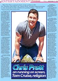 However it doesn't strictly speaking do what it says on the tin. Chris Pratt On Running On Screen Tom Cruise Religion Pressreader