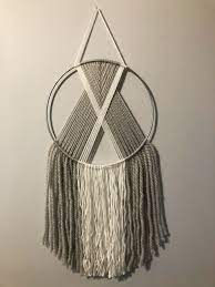 This is a digital pattern(instant download) of the macrame wall hanging shown in the pictures. Boho Wall Hanging Diy Yarn Decor Macrame Patterns Tutorials Fiber Wall Art