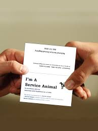 Please complete all required fields and read below for more information regarding the application process. Service Dog Info Cards With Laws That Protect Your Rights