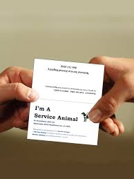 A legal service dog and you are permitted in public with it. Service Dog Info Cards With Laws That Protect Your Rights
