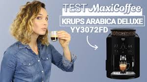 De l'expresso ou du cappuccino en une touche machine à café automatique krups ea8108 : Krups Arabica Deluxe Yy3072fd Machine A Cafe Grain Le Test Maxicoffee Youtube