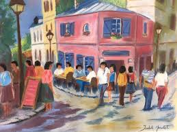 Pastel Sec La Petite Maison Rose De Montmartre Paris De Maurice Utrillo En 2020 Dames Peintes Montmartre Paris Montmartre