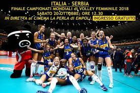 Serbia vs brazil highlights women s world championship 2018. Finale Mondiale Volley Femminile Italia Serbia In Diretta Al Cinema La Perla Citta Di Empoli