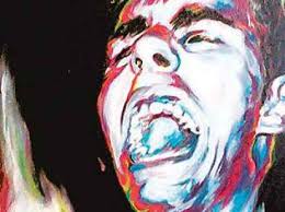 Karin Engel stellt Bilder in Bank aus