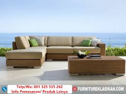 Desain Sofa Sudut Rotan Modern Spesialis Sofa Tamu Sudut Rotan Sintetis Referensi Kursi Sofa Sudut Rotan Trend Sofa Sudut Rotan Alam Mas Kursi Desain Modern