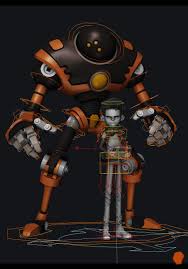 Artstation Don T Look For Him Pixivore Robots Drawing Character Design 3d Model Character