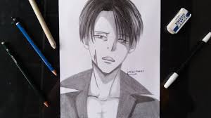 Diartikel kali ini kami akan. Drawing Levi Ackerman Menggambar Anime Cowok Levi Ackerman Dengan Pensil Youtube