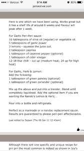 Nando S Garlic Lemon Herb Sauce Lemon Herb Chicken Nandos Chicken Recipe Herb Sauce Recipe