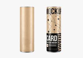 Kraft Paper Tubes Mockup On Behance Unique Packaging Design Paper Crafts Mockup